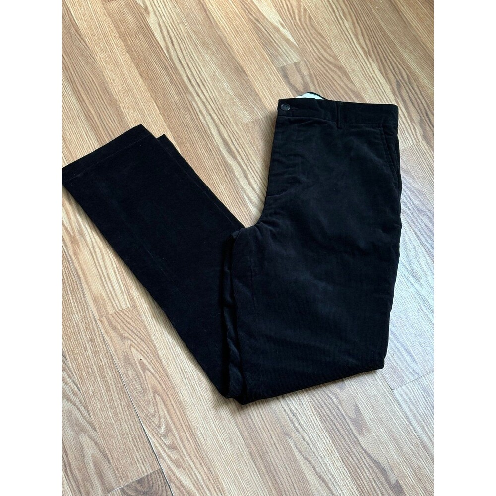 Women’s black corduroy pants jeans business casual black dressy formal slim fit